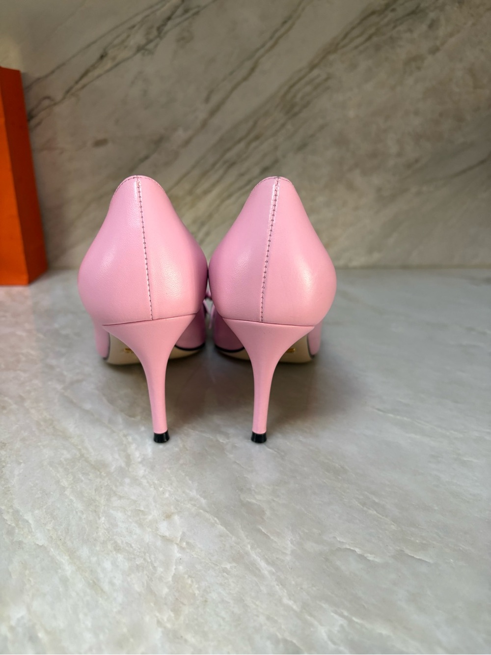 Gucci Queen Margaret Bee Bow sz 38.5 heels shoes - Picture 5 of 9